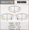 MASUMA MS-3172 Колодки  дисковые Masuma  MS-3172 / AN-233wk