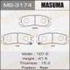 MASUMA MS-3174 Колодки  дисковые Masuma  MS-3174 / AN-224wk