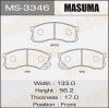 MASUMA MS-3346 Колодки  дисковые Masuma  MS-3346 / AN-428