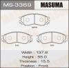 MASUMA MS-3369 Колодки  дисковые Masuma  MS-3369 / AN-433k