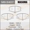 MASUMA MS-3407 Колодки  дисковые Masuma  MS-3407 / AN-476k