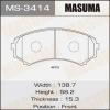 MASUMA MS-3414 Колодки  дисковые Masuma  MS-3414 / AN-493k