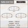 MASUMA MS-3419 Колодки  дисковые Masuma  MS-3419 / AN-487K