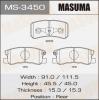MASUMA MS-3450 Колодки  дисковые Masuma  MS-3450 / AN-632k
