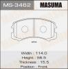 MASUMA MS-3462 Колодки  дисковые Masuma  MS-3462 / AN-641