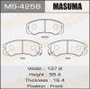 MASUMA MS-4258 Колодки  дисковые Masuma  MS-4258 / AN-386wk