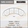 MASUMA MS-4464 Колодки  дисковые Masuma  MS-4464 / AN-617k