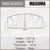 MASUMA MS-5203 Колодки  дисковые Masuma  MS-5203 / AN-219K