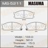 MASUMA MS-5211 Колодки  дисковые Masuma  MS-5211 / AN-133wk