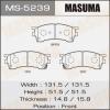 MASUMA MS-5239 Колодки  дисковые Masuma  MS-5239 / AN-447wk