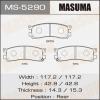 MASUMA MS-5290 Колодки  дисковые Masuma  MS-5290 / AN-344