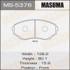 MASUMA MS-5376 Колодки  дисковые Masuma  MS-5376 / AN-452k