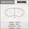 MASUMA MS-5459 Колодки  дисковые Masuma  MS-5459 / AN-631WK  (1/12)