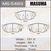 MASUMA MS-5483 Колодки  дисковые Masuma  MS-5483 / AN-680WK
