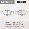 MASUMA MS-5495 Колодки  дисковые Masuma  MS-5495 / AN-686WK