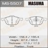MASUMA MS-5507 Колодки  дисковые Masuma  MS-5507 / AN-717K   (1/6)