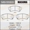 MASUMA MS-5563 Колодки  дисковые Masuma  MS-5563 / AN-759wk