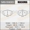 MASUMA MS-5900 Колодки  дисковые Masuma  MS-5900