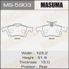 MASUMA MS5903 Колодки  дисковые   AN-    PREMACY/CREW.CR3W rear  (1/12)