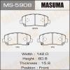 MASUMA MS-5908 Колодки  дисковые Masuma  MS-5908 CX-5 2011-  front   (1/12)