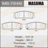 MASUMA MS-7249 Колодки  дисковые Masuma  MS-7249 /  AN-297