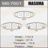 MASUMA MS-7501 Колодки  дисковые Masuma  MS-7501    (1/12)