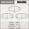MASUMA MS-8254 Колодки  дисковые Masuma  MS-8254 / AN-358wk