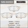 MASUMA MS-8263 Колодки  дисковые Masuma  MS-8263 / AN-378wk , аналог AN-111K