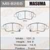 MASUMA MS-8265 Колодки  дисковые Masuma  MS-8265 / AN-377wk