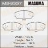 MASUMA MS-8337 Колодки  дисковые Masuma  MS-8337 / AN-419K