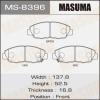 MASUMA MS-8396 Колодки  дисковые Masuma  MS-8396 / AN-455wk