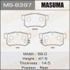 MASUMA MS-8397 Колодки  дисковые Masuma  MS-8397 / AN-492k