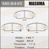 MASUMA MS-8445 Колодки  дисковые Masuma  MS-8445 / AN-613k