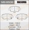 MASUMA MS-8506 Колодки  дисковые Masuma  MS-8506 /  AN-698