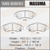 MASUMA MS-8900 Колодки  дисковые Masuma  MS-8900