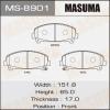 MASUMA MS-8901 Колодки  дисковые Masuma  MS-8901