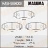 MASUMA MS-8903 Колодки  дисковые Masuma  MS-8903
