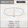 MASUMA MS9118 Тормозные колодки
