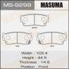 MASUMA MS-9298 Колодки  дисковые Masuma  MS-9298 / AN-273wk