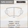 MASUMA MS-9382 Колодки дисковые Masuma MS-9382 / AN-451k