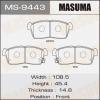 MASUMA MS-9443 Колодки  дисковые Masuma  MS-9443 / AN-661