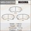 MASUMA MSC2016 Колодки дисковые Masuma X-TRAIL/ T32 front (1/12)