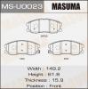 MASUMA MS-U0023 Колодки  дисковые Masuma  MS-U0023  CAPTIVA, DAEW00 front
