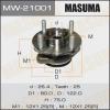 MASUMA MW21001 Ступица передняя Nissan Tiida Cube с ABS