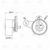 TRIALLI CM6113 CM 6113_ролик натяжной ремня ГРМ!\ Opel Antara 2.0CDTi 06&gt;