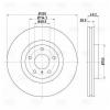 TRIALLI DF140130 Диск торм. для а/м Nissan Murano (02-)/Infinity M 35/45 (05-)/G (08-) перед. d=320 (DF 140130)