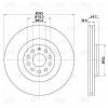 TRIALLI DF180129 Диск торм. для а/м Audi A3 (03-)/VW Golf V (03-)/Golf VI (08-) перед. d=345 (DF 180129)
