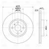 TRIALLI DF190204 Диск торм. для а/м Toyota Yaris (05-) c ABS перед. d=275 (DF 190204)