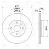 TRIALLI DF190206 DF 190206_диск тормозной передний!\ Toyota Yaris SCP10 99&gt;/MR2 00-05/Echo 00-05