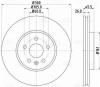 TRIALLI DF210207 DF 210207_диск тормозной передний! d=300\ Opel Mokka 13&gt;